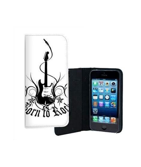 ETUI CUIR Born to rock POUR IPHONE 7