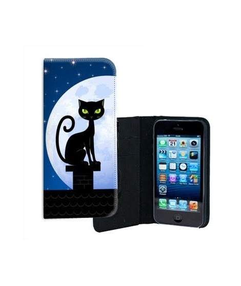 ETUI CUIR NIGHT CAT POUR IPHONE 7