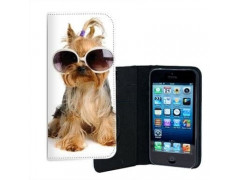 ETUI CUIR FUNNY DOG POUR IPHONE 7