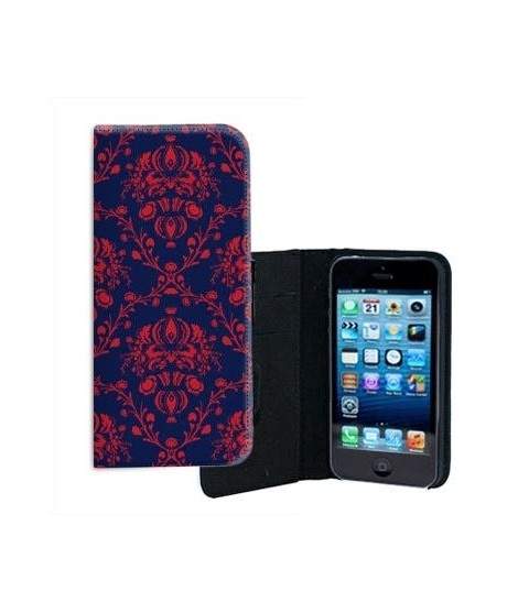 ETUI CUIR DESIGN ROUGE POUR IPHONE 7