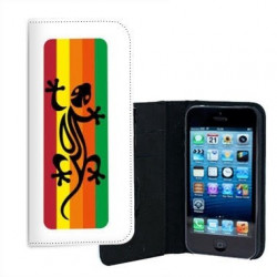 ETUI CUIR SALAMANDRE RASTA POUR IPHONE 7