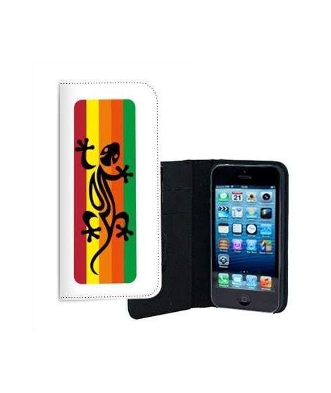 ETUI CUIR SALAMANDRE RASTA POUR IPHONE 7