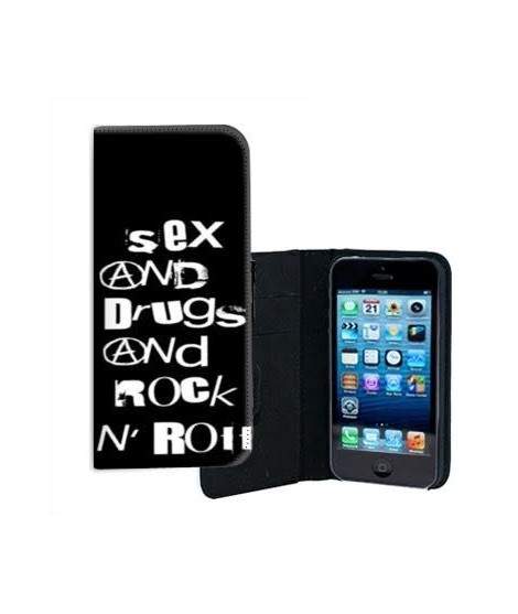 ETUI CUIR SEX AND DRUG POUR IPHONE 7