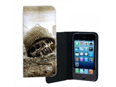 ETUI CUIR SKULL WAR POUR IPHONE 7