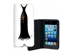 ETUI CUIR ROBE NOIRE POUR IPHONE 7