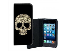 ETUI CUIR skull fun 4 POUR IPHONE 7