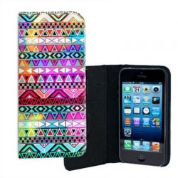 ETUI CUIR AZTEQUE 2 POUR IPHONE 7 +