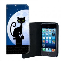 ETUI CUIR NIGHT CAT POUR IPHONE 7 plus