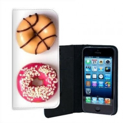 ETUI CUIR DONUTS POUR IPHONE 7 +