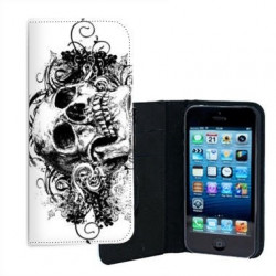 ETUI CUIR SKULL 3 POUR IPHONE 6/6S