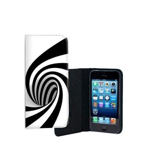 ETUI CUIR SPIRALE POUR IPHONE 5/5S