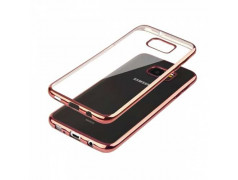 Coque silicone CRYSTAL DELUXE OR ROSE pour samsung galaxy