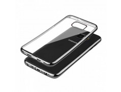 Coque silicone CRYSTAL DELUXE NOIRE pour samsung galaxy S7 EDGE