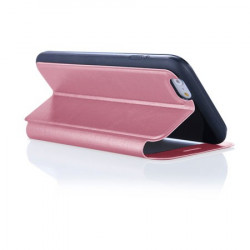 Etui FENETRE FOLIO rose pour iPhone 6 