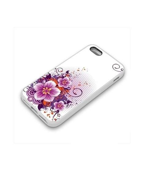 Coque FLEURS MAUVE pour Iphone 7