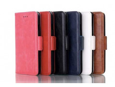 Etui cuir noir portefeuille pour iPhone 7