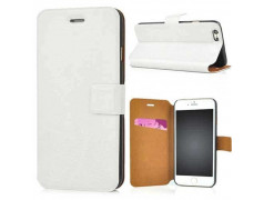 Etui cuir portefeuille blanc pour iPhone 7