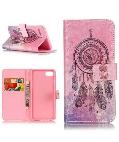 Etui cuir portefeuille ATTRAPE REVES pour iPhone 7