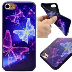 Coque PAPILLON MAUVE pour iPhone 7