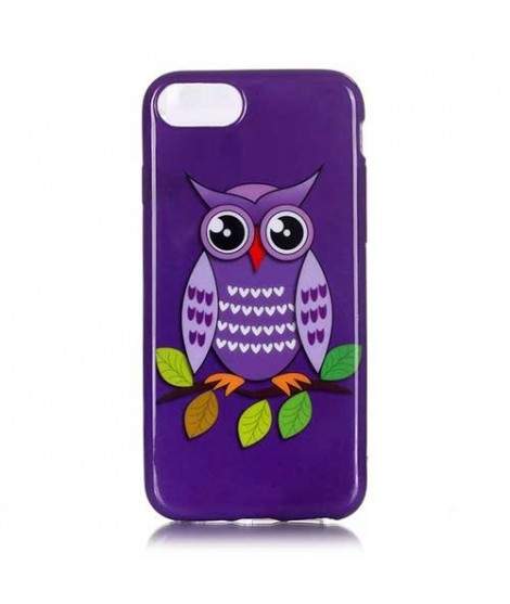 Coque HIBOU MAUVE pour iPhone 7