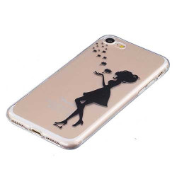 Coque souple transparente DEMOISELLE pour iPhone 7