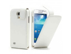 Etui cuir à clapet blanc pour Samsung Galaxy S4 mini GT-I9195X