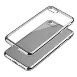 Coque CRYSTAL DELUXE ARGENT souple pour iPhone 7+