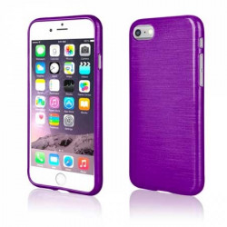 Coque effet METALLIC mauve pour iPhone 7