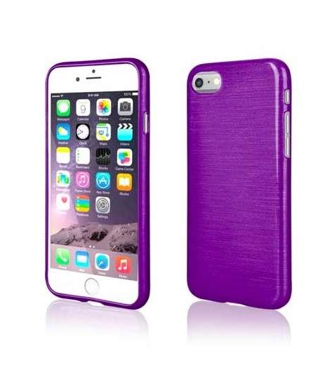 Coque effet METALLIC mauve pour iPhone 7