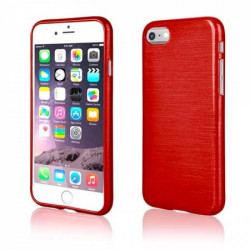 Coque effet METALLIC rouge pour iPhone 7