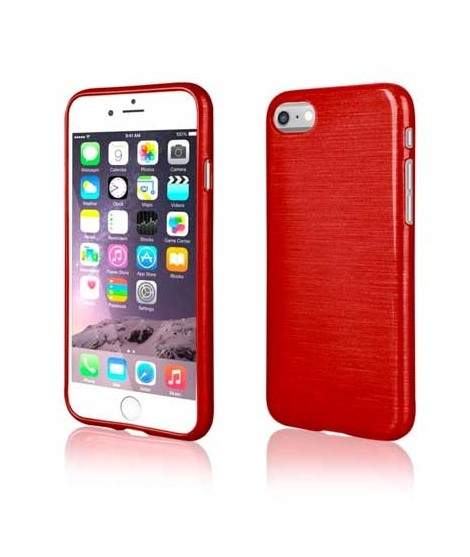 Coque effet METALLIC rouge pour iPhone 7