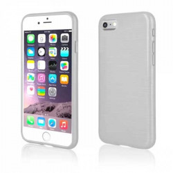 Coque effet METALLIC blanche pour iPhone 7