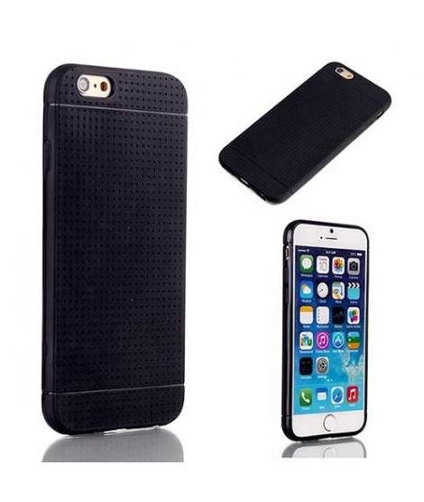 Coque anti dérapante noire pour iPhone 6+