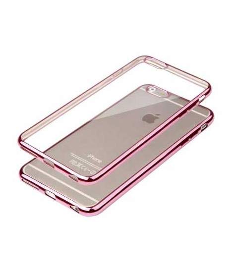 Coque CRYSTAL DELUXE ROSE souple pour iPhone 6+ et 6+S