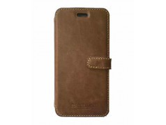 Etui portefeuille originale STARCLIPPERS en cuir marron pour iPhone 7