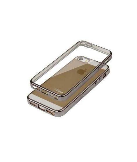Coque CRYSTAL DELUXE noire souple pour iPhone SE Coque CRYSTAL DELUXE noire souple pour iPhone SE