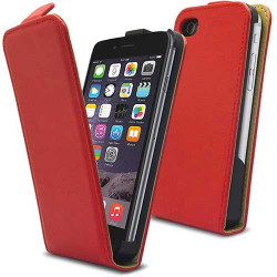 Etui cuir rouge pour iPhone 6 et 6S