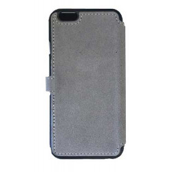 Etui portefeuille originale STARCLIPPERS en cuir gris pour iPhone 7 plus