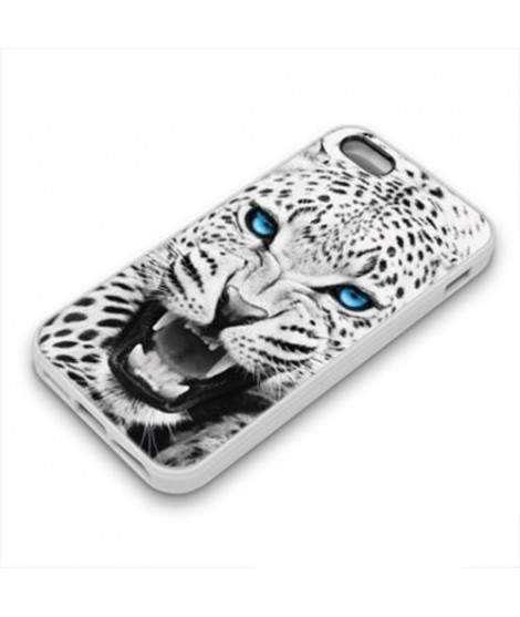 Coque Gel BLUE LEOPARD pour iPhone