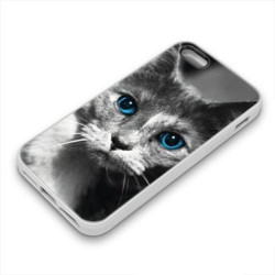 Coque Gel BLUE CAT pour iPhone