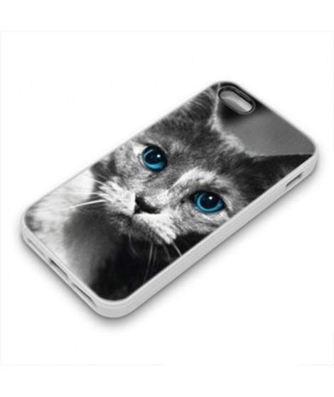 Coque Gel BLUE CAT pour iPhone
