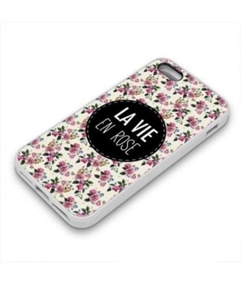 Coque Gel LA VIE EN ROSE 1 pour iPhone