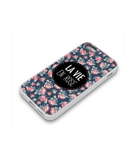 Coque Gel LA VIE EN ROSE 2 pour iPhone