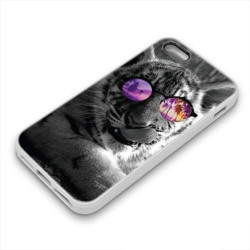 Coque Gel TIGER GLASS pour iPhone