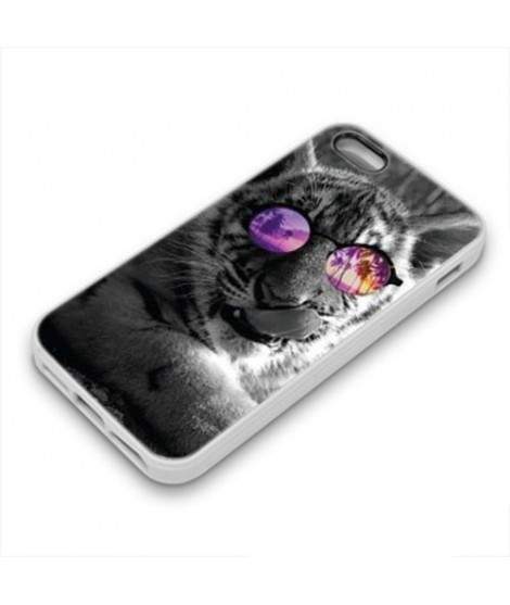 Coque Gel TIGER GLASS pour iPhone