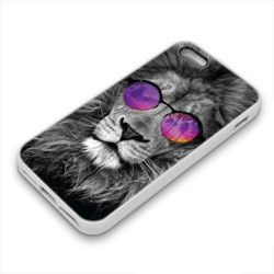 Coque Gel LION GLASS pour iPhone