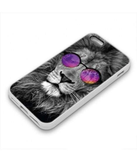 Coque Gel LION GLASS pour iPhone