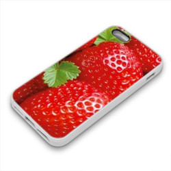 Coque Gel FRAISES pour iPhone