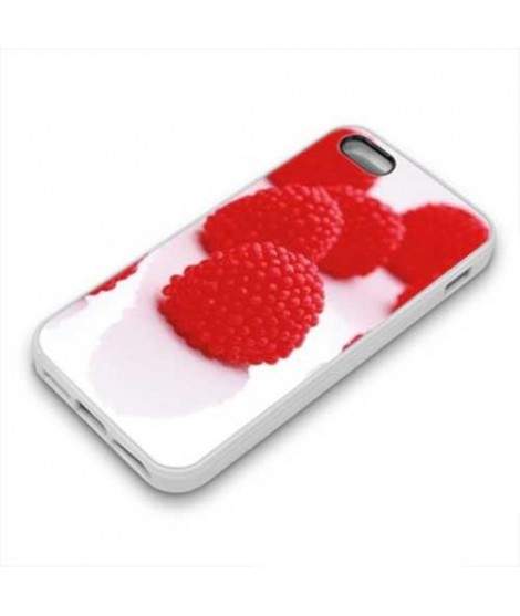 Coque Gel FRAMBOISES pour iPhone