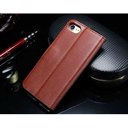 Etui cuir marron portefeuille pour iPhone 7Etui cuir marron portefeuille pour iPhone 7